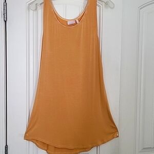 LOGO, small gold tank top.